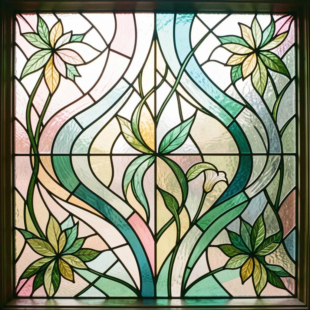 Glas installatie in moderne ruimte